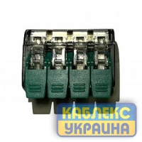 Клемник з'єднувальний 4-х провідний, прозорий (50)