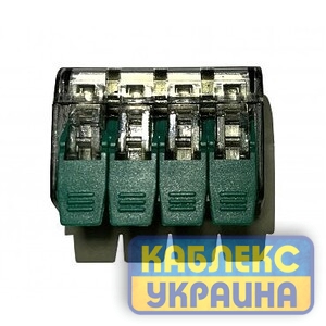 Клемник з'єднувальний 4-х провідний, прозорий (50)