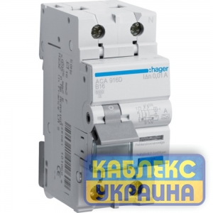 Диф.авт.  1+N 16А B 10мА Hager 6kA