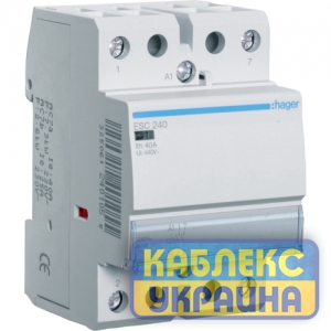 Контактор 40А 2НВ 230B, 3м Hager