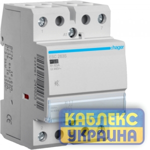 Контактор безшумний 63A, 2НВ, 230В, 3м