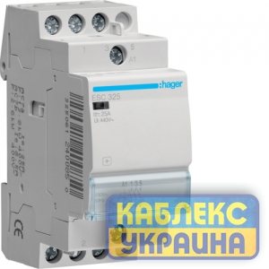 Контактор 25А 3НВ 230B, 2м Hager