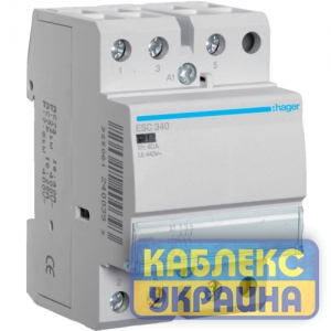 Контактор 40А 3НВ 230В, 3м Hager