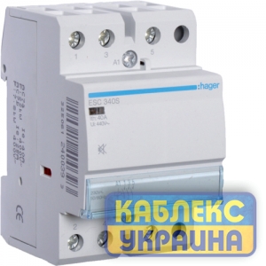 Контактор безшумный 40А 3НВ 230В  Hager