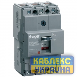 Авт.вык. х160 63А 3п 18 кА Hager
