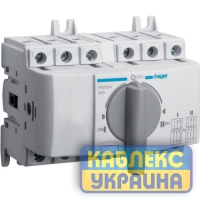 Перемикач модульний трьохпозиційний I-0-II до 16мм2, 3п 40А
