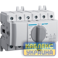 Перемикач модульний трьохпозиційний I-0-II до 35мм2, 3п 63А