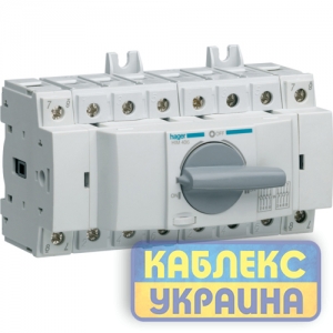 Перемикач модульний трьохпозиційний I-0-II  4п 80A