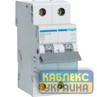 Авт.выкл. В 2р 16А Hager 6kA