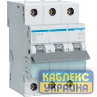 Авт.выкл. В 3р 50А Hager 6kA