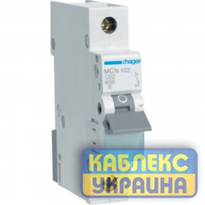 Авт.выкл. 1р 02A Hager 6kA
