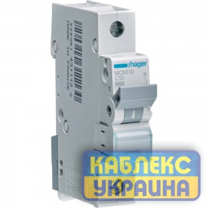 Авт.выкл. 1р 10А Hager 6kA