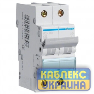 Авт.выкл. 2р 06А Hager 6kA