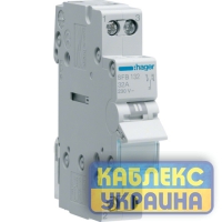 Переключатель I-0-II с общ.выходом снизу, 1 пол., 32А/230В, 1м Hager