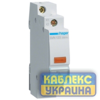 Индикатор LED, 230B, желтый, 1м Hager
