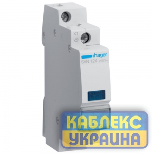 Индикатор LED, 230B, синий, 1м Hager