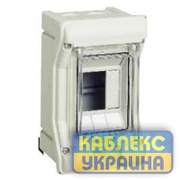 Щит на 6 модулів, зовнішній з прозорими дверцятами IP65 VECTOR Hager Розмір 165*190*113