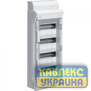 Щит на 48(56) модулів, зовнішній з прозорими дверцятами IP65 VECTOR Hager Розмір 310*677*151