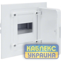 Щит на 4 модулі внутрішній з білими дверцятами (1х4) GOLF  Hager Розмір 204*225*98 IP40
