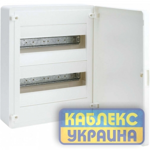 Щит на 24 модулі зовнішній з білими дверцятами (2х12) GOLF Hager Розмір 282*377*99 IP40