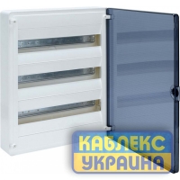 Щит на 54 модулі зовнішній з прозорими дверцятами (3х18) GOLF Hager Розмір 390*500*99 IP40