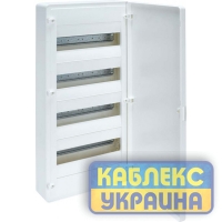 Щит на 48 модулів зовнішній з білими дверцятами (4х12) GOLF  Hager Розмір 282*647*98 IP40
