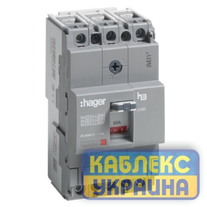 Авт.вык. х160 80А 3п 18 кА Hager