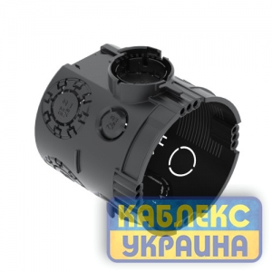 Установча коробка UG 66 для цегляної стіни 61*66, без гвинтів, чорний/ПП (25/200)шт.