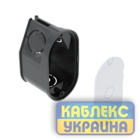 Установча коробка UG 30-WA-D, для цегляної стіни, 65х35, чорний/ПП