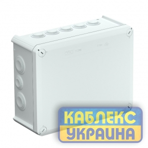 Коробка розподільча Т-250 з каб. вводами, 240х190х95, ІР66, ультрафіолетостійкий, ударостійк (8 шт)