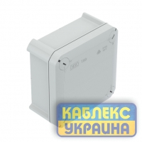 Коробка розподільча Т-60 без кабельних вводів, 114х114х57, ІР66, ультрафіолетостійкий, ударостійк
