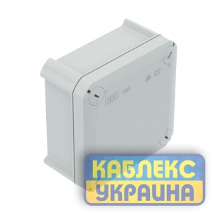 Коробка розподільча Т-60 без кабельних вводів, 114х114х57, ІР66, ультрафіолетостійкий, ударостійк