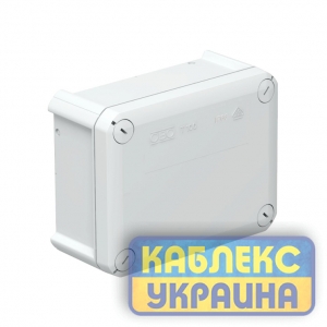 Коробка розподільча Т-100 без кабельних вводів, 150х116х67, ІР66, ультрафіолетостійкий, ударостійк