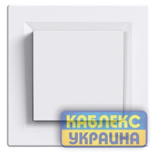 Вимикач двополюсний самозажимний Asfora білий