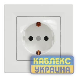 Розетка із з/к Asfora білий (10 шт.)