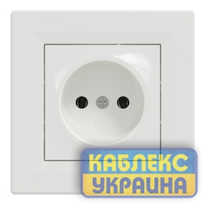 Розетка без з/к Asfora білий (10 шт.)