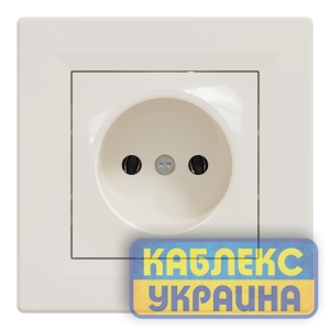 Розетка без заземлення Asfora крем (10 шт.)
