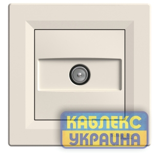 Розетка TV Asfora крем (10 шт.)