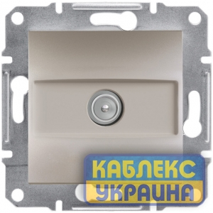 Розетка TV Asfora Бронза