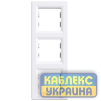 Рамка 3-я вертикальна Asfora білий (15 шт.)