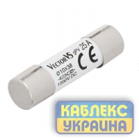 Запобіжник циліндричний GENESIS 10x38 25A 1000V DC