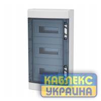 Щит навісний ROCA 3х12 (36 мод.) , IP65, проз. двері з N і PE шинами