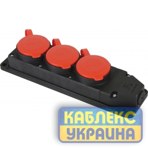 Колодка 3 ГН трифазна каучукова  FAR (6/36 шт)