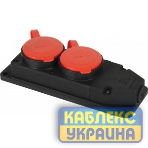 Колодка 2 ГН трифазна каучукова  FAR  (6/36 шт)
