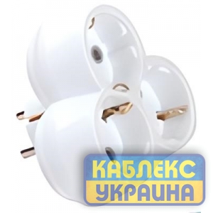Розгалужувач потрійний Ромашка з заземленням FAR (20/200 шт)