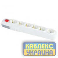 Колодка 6 ГН із заземленням, з захисними шторками FAR LARA (15/90 шт)