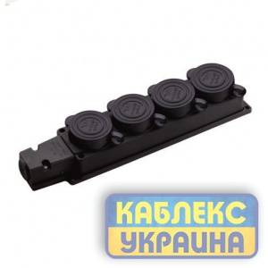 Колодка 4 ГН каучукова із заземленням FAR