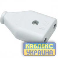Штепсельне гніздо плоске без заземлення FAR (50/600 шт)