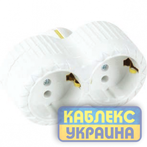 Розгалужувач подвійний прямий з заземленням FAR (20/200 шт)