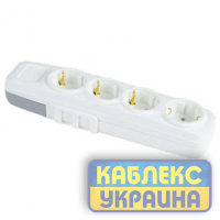 Колодка 4 ГН із заземленням FAR LARA (20/120 шт)